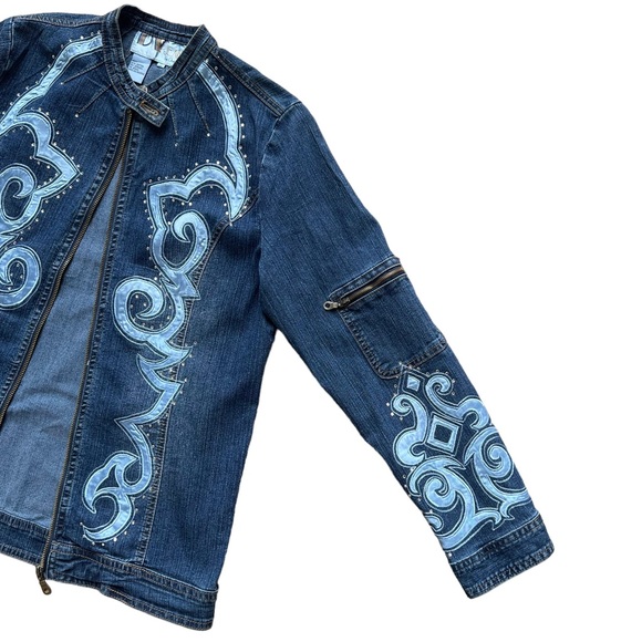 Vintage Denim Jacket Embroidered - Picture 7 of 11